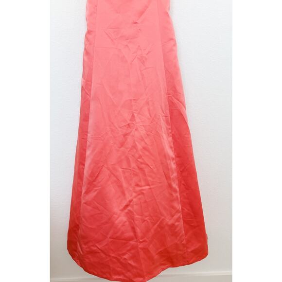 VTG Y2k Betsy & Adam Satin Strappy Formal Gown Pink Size 10 Y2K Prom Coquette - Picture 3 of 10